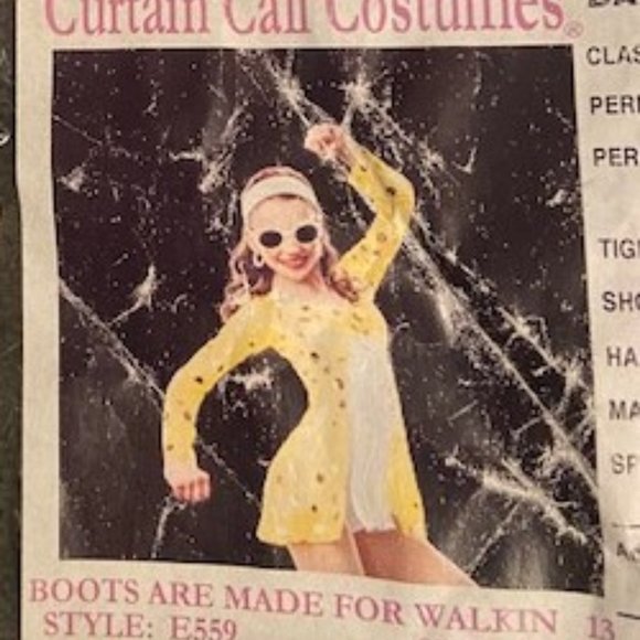 Curtain Call Go Go Dancer Costume Halloween Girls Size Child Large - Picture 11 of 12